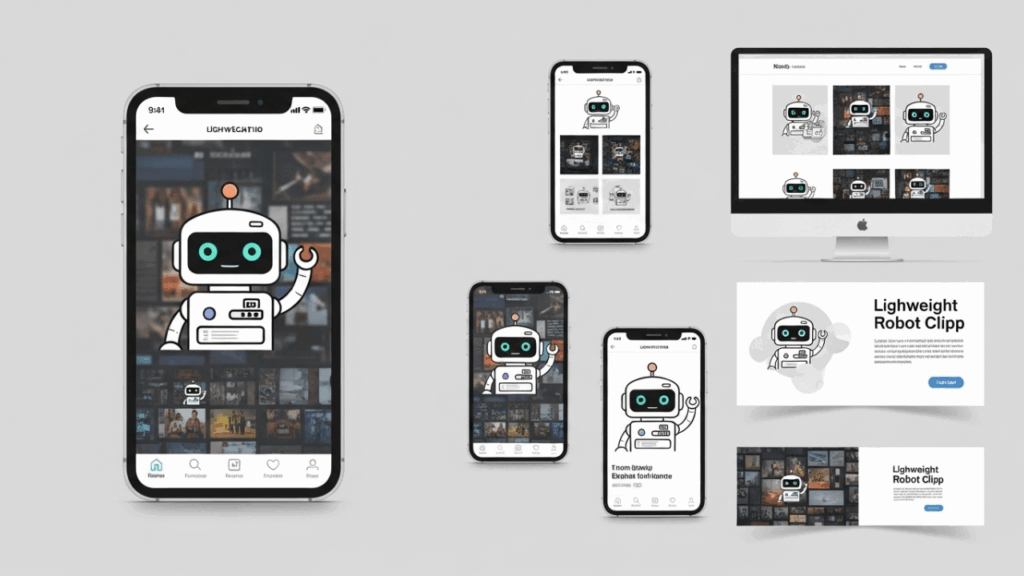 Editing and Personalizing Robot Clip Art Without Skills